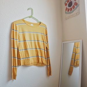 Tilly’s yellow and blue striped shirt